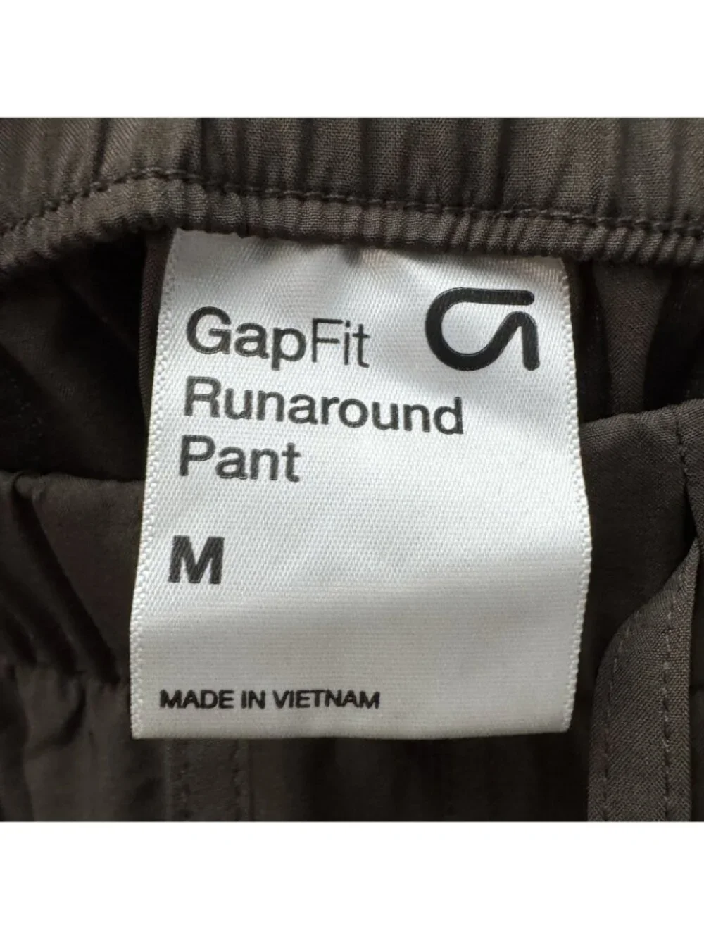 GapFit Runaround Pant Women Medium Brown Wide Leg Athletic Travel Pants - Picture 6 of 8